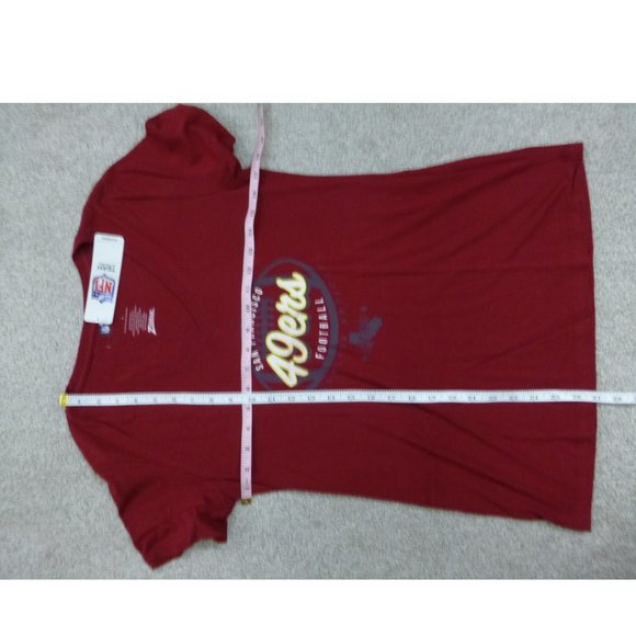NWT 49ers V-Neck Cranberry Color Top - Picture 11 of 13